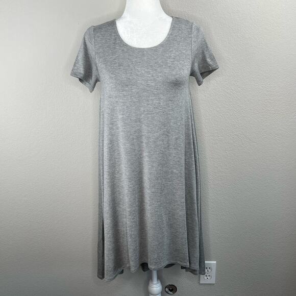 Philosophy Anthropologie Mist Grey Hi-Low Trapeze T-Shirt Dress NWT XL - Picture 2 of 11